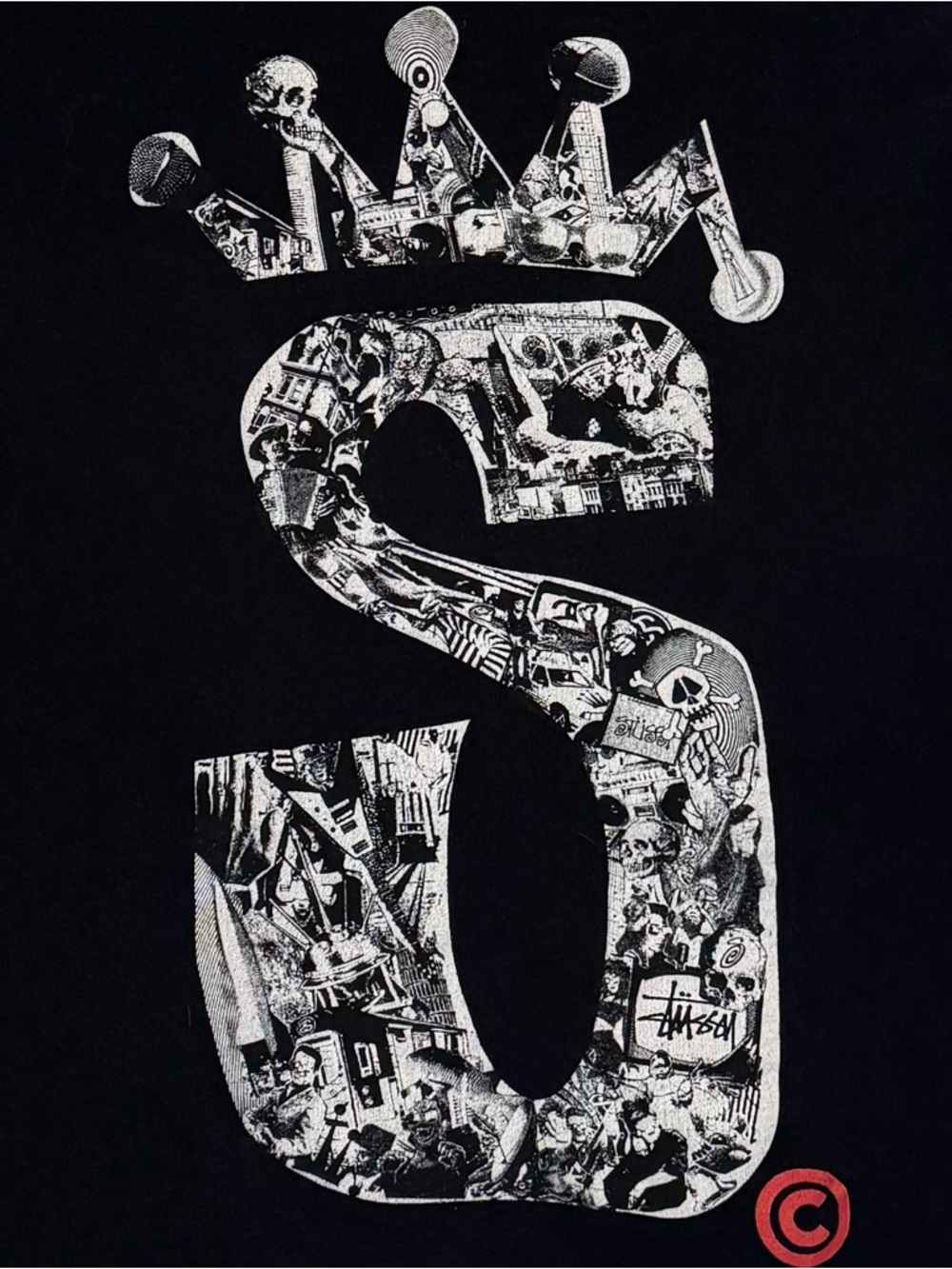 Stussy Black Short-Sleeve Tee